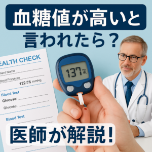 健康診断で『血糖値が高い』と言われたら？糖尿病の診断基準と対処法