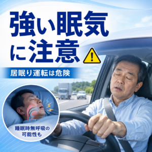 日中の強い眠気・運転中の居眠りは要注意—睡眠時無呼吸と事故のリスク